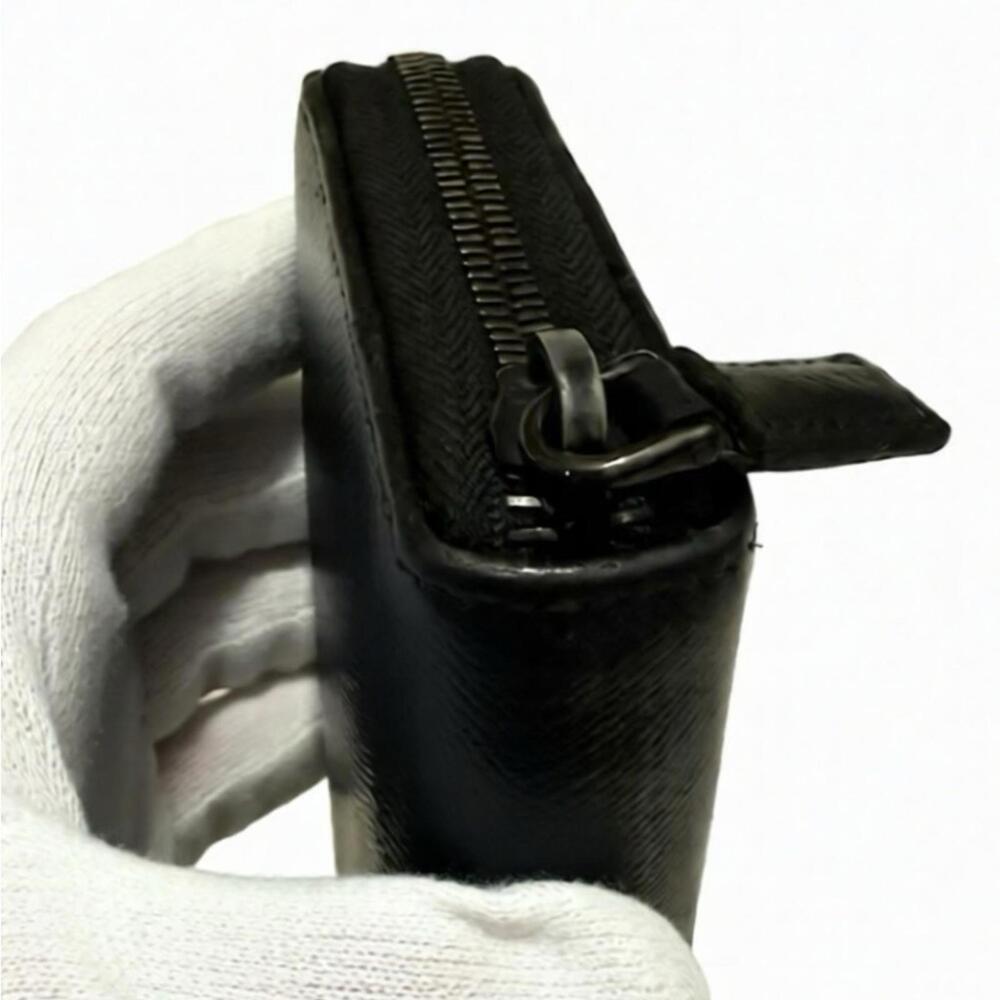 AUTHENTIC REWORKED Prada Saffiano Zippy Wallet- REDYED COND - Picture 3 of 9